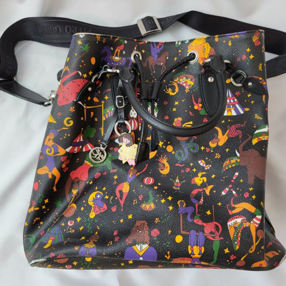 Piero Guido Magic Circus tote bag with shoulder strap